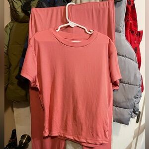 Women's Peach 2 piece set